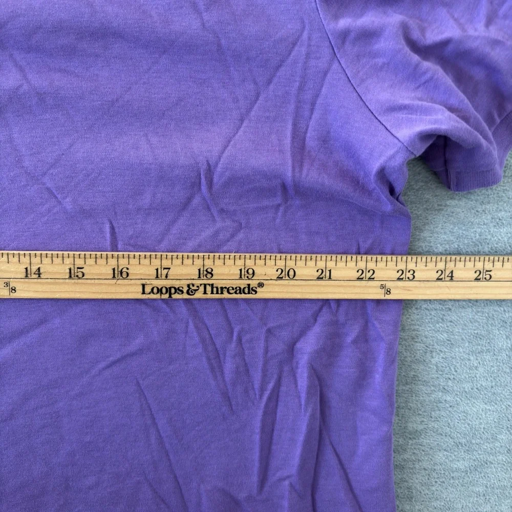 Polo Ralph Lauren Mens XL Purple Short Sleeve Yellow Pony Cotton Polo Shirt